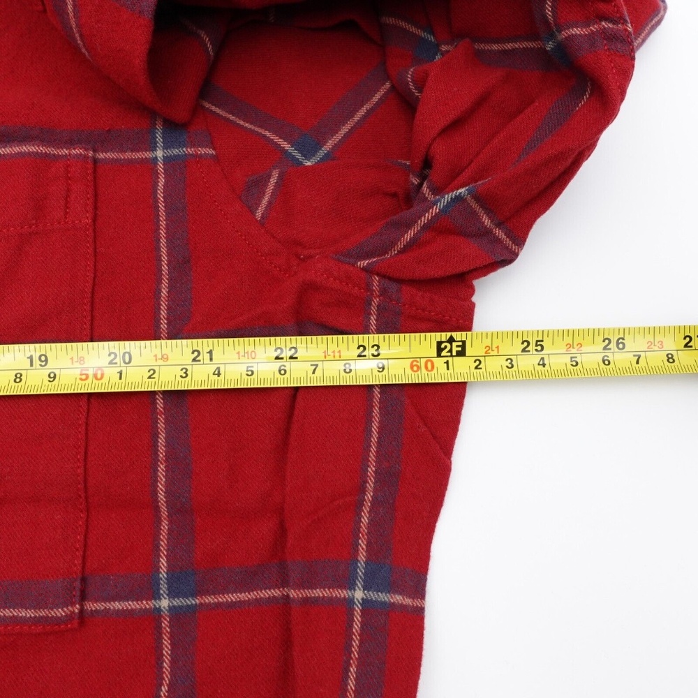 NEW Fjallraven Comfort Ovik Plaid Flannel Shirt 84132-345-560 Red/Navy - Picture 10 of 13